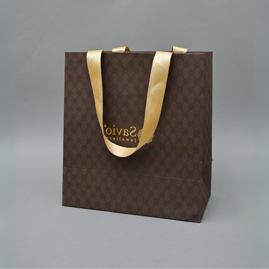 Paper Bag with Ribbon Handles